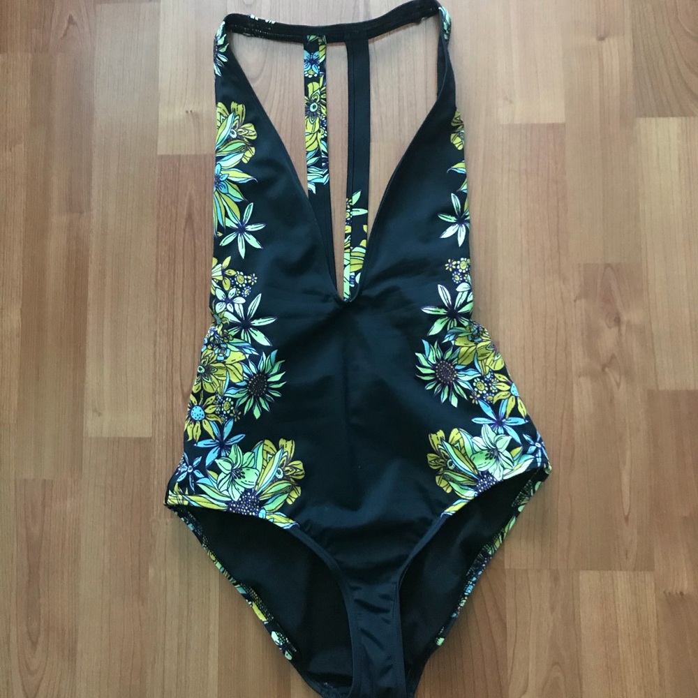 UO Plunging One-Piece Bathing suit